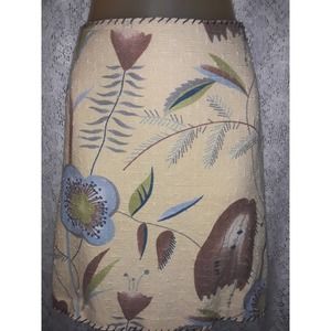 Moschino Italy 42 IT Vtg  Spa Baumwolle  Spa Floral Mini Skirt